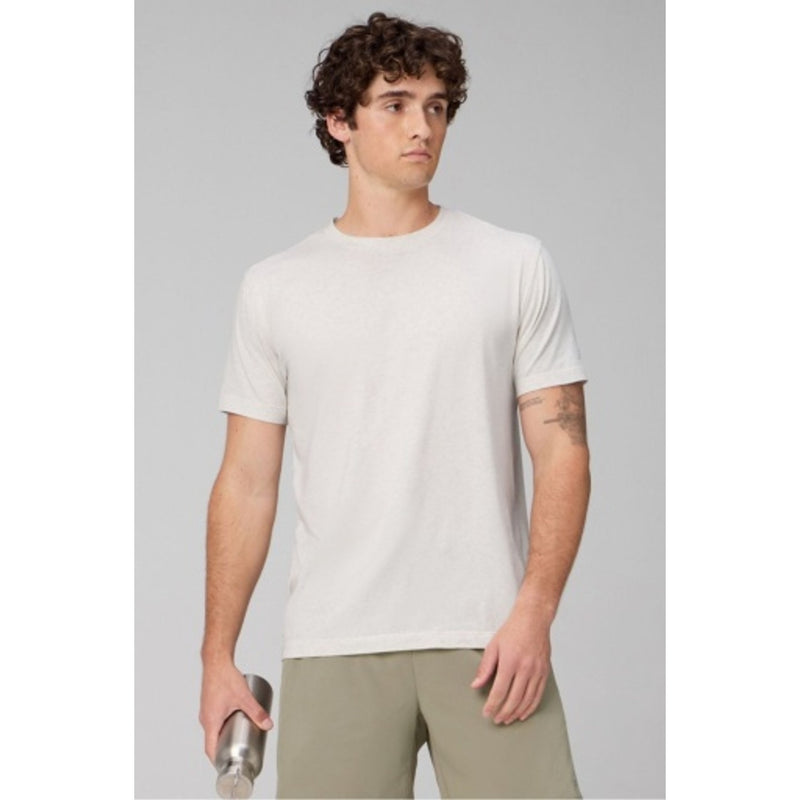 Fabletics - Mens the 24-7 Tee - Light Grey Heather