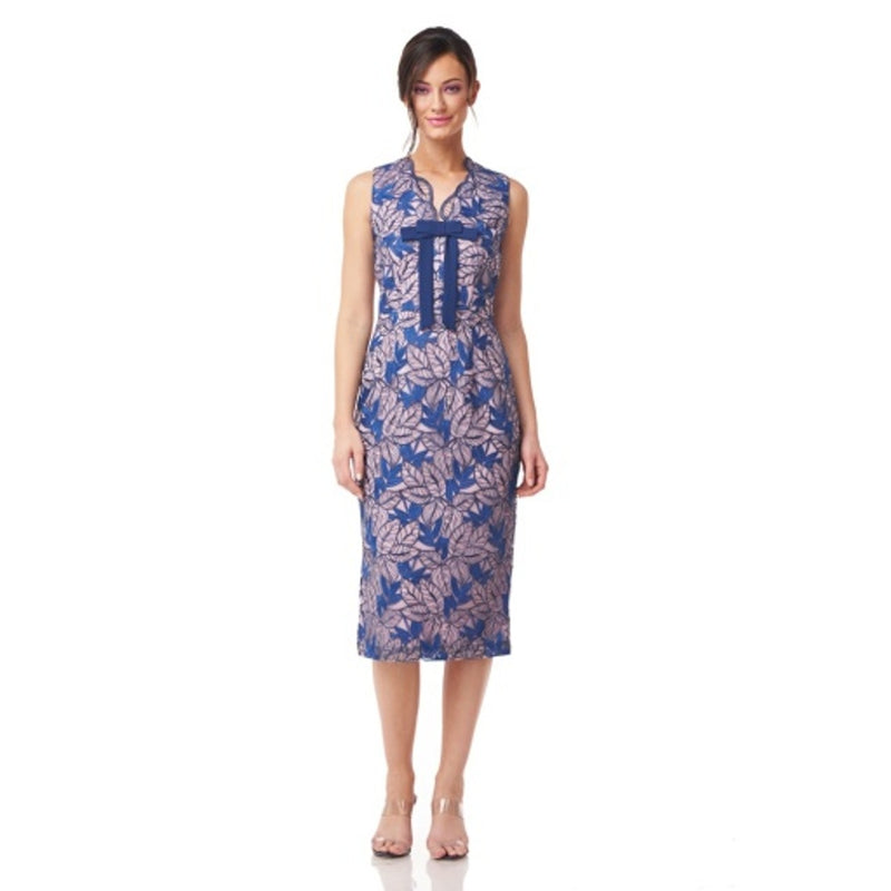 JS Collections - Womens Giselle Bow Midi Dress