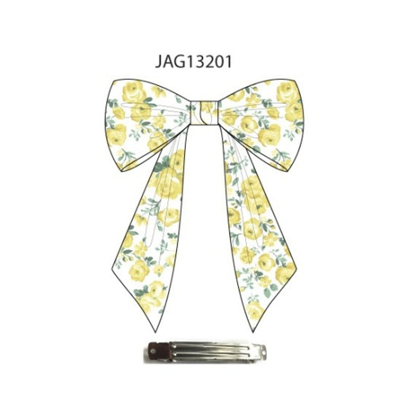 Janie and Jack - Kids G Ylw Flrl Big Bow Spocc