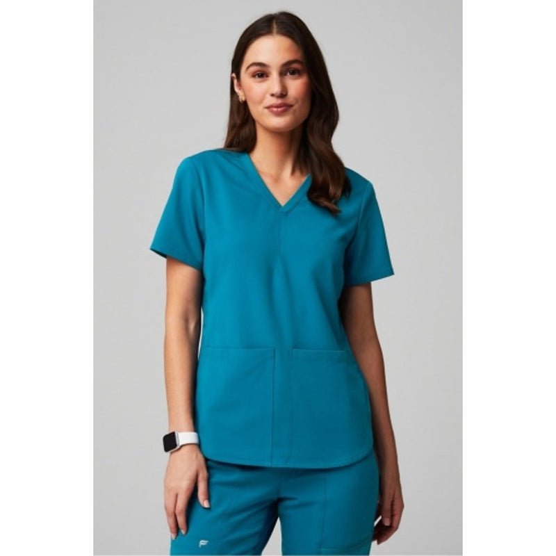 Fabletics - Womens Method Scrub Top - Caribbean Blue