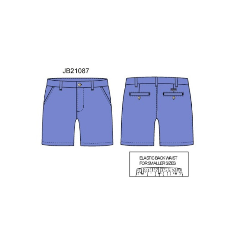 Janie and Jack - Boys with Lt Blue Linen Ff Short Sp2