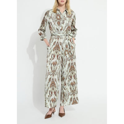 Lysse - Womens Dahlia Belted Satin Wide Leg Jumpsuit