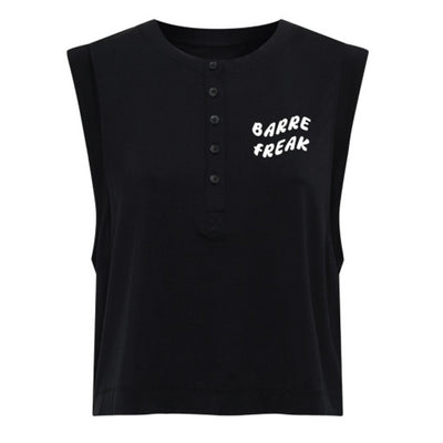 Thirty Three Threads - Unisex Nbd Henley Muscle Tank Ebony