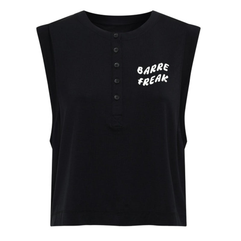 Thirty Three Threads - Unisex Nbd Henley Muscle Tank Ebony