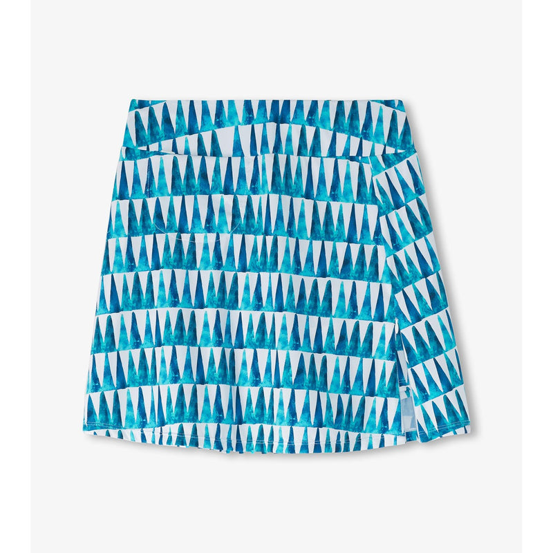 Little Blue House - Unisex Skort Painted Triangles