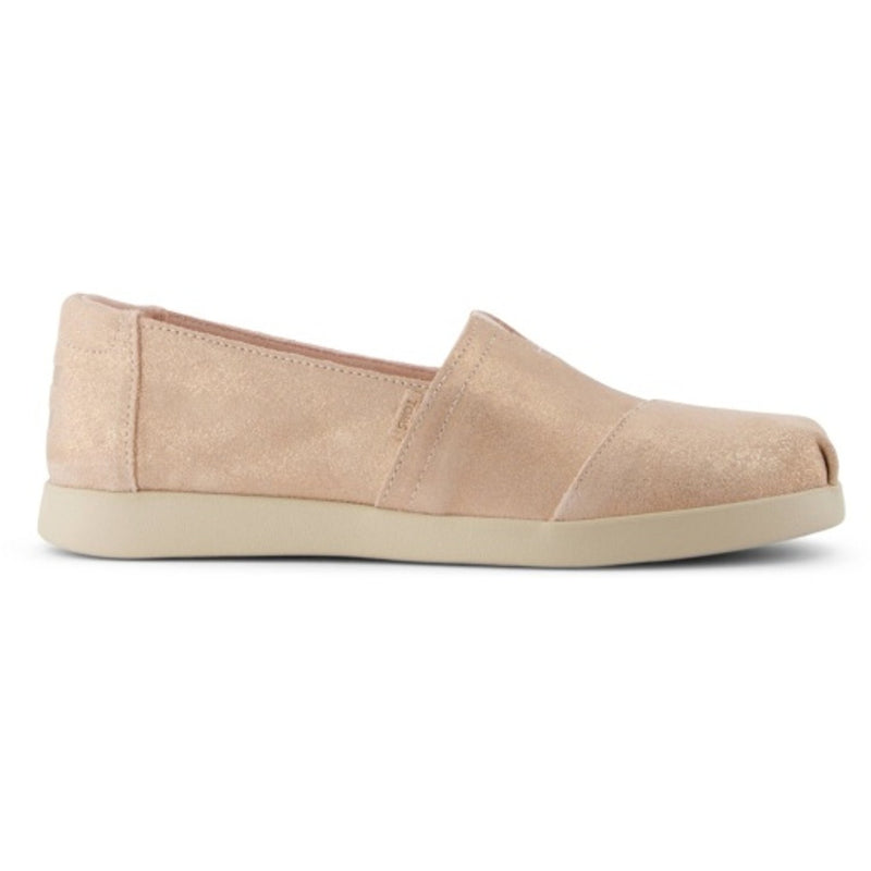 TOMS - Womens Alpargata Plus - Pale Rose Metallic Suede