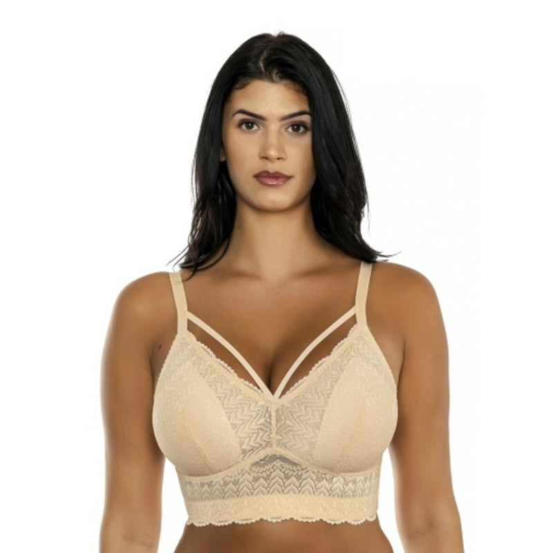 Parfait - Womens Mia Lace Wire-Free Padded Lace Bralette - Bare