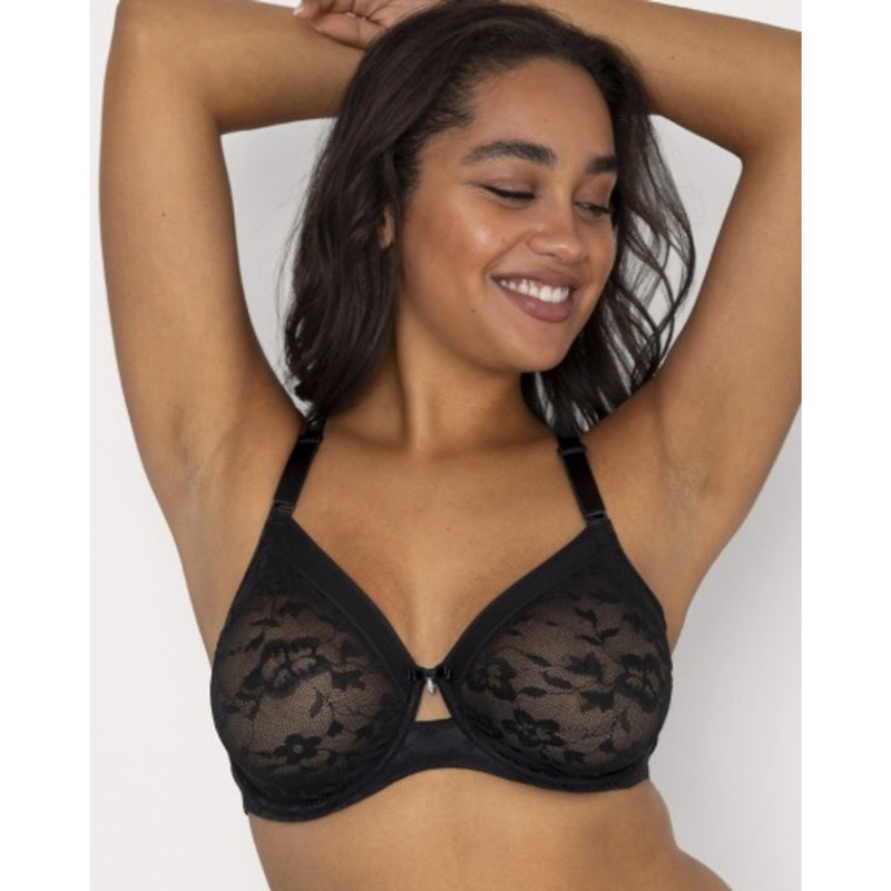 Ariela - Womens No-Show Lace Unlined Underwire Bra