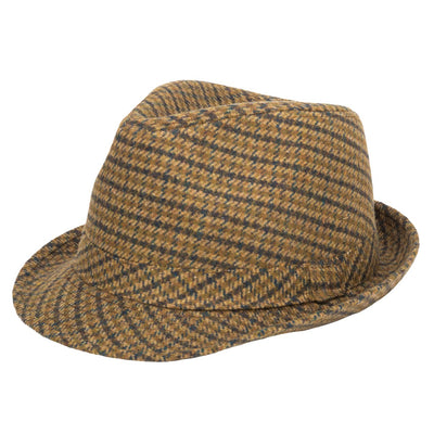 San Diego Hat Company - Cth8304-Houndstooth Plaid Fedora