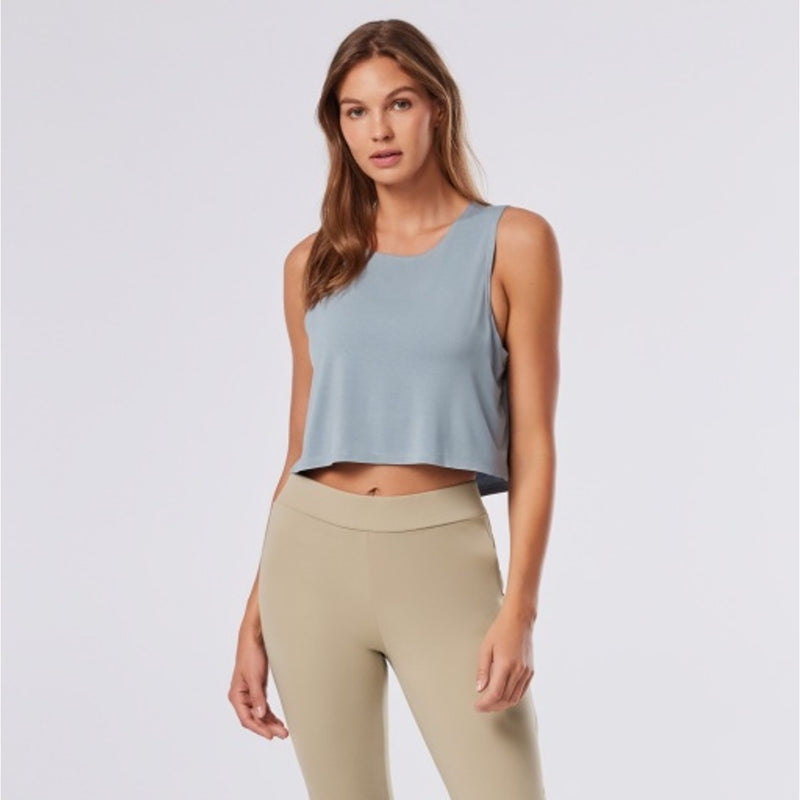 Thirty Three Threads - Unisex Flatter Flow Hi Lo Tank Hyacinth
