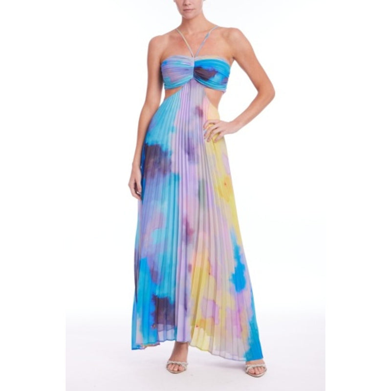 Badgley Mischka - Womens Pltd Cutout Gwn
