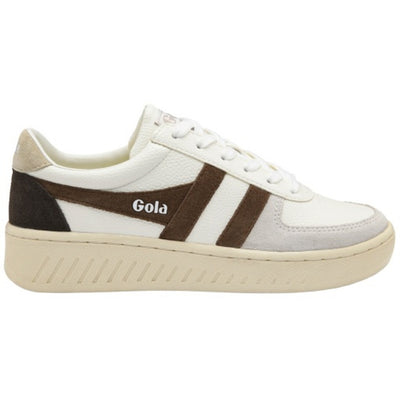 Gola - Womens Grandslam Trident Sneakers - White/Otter/Wheat