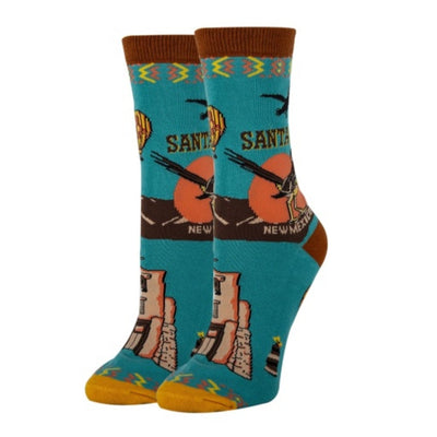 Oooh Yeah - Womens Crew Socks-Santa Fe
