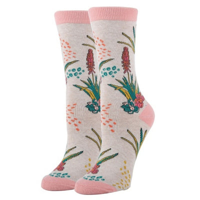 Oooh Yeah - Womens Aloe Vera-Novelty-Women's Crew Socks