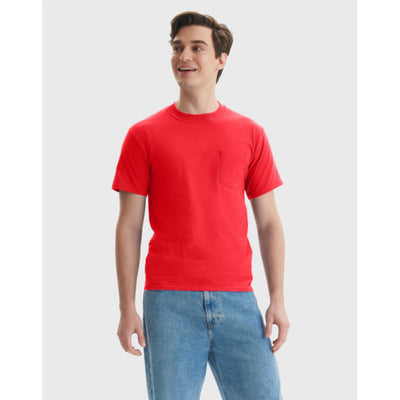 Hanes - Unisex Beefy-T Unisex Cotton Pocket T-Shirt