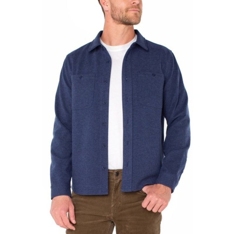 Liverpool Los Angeles - Mens Knit L/S Button Up Shirt