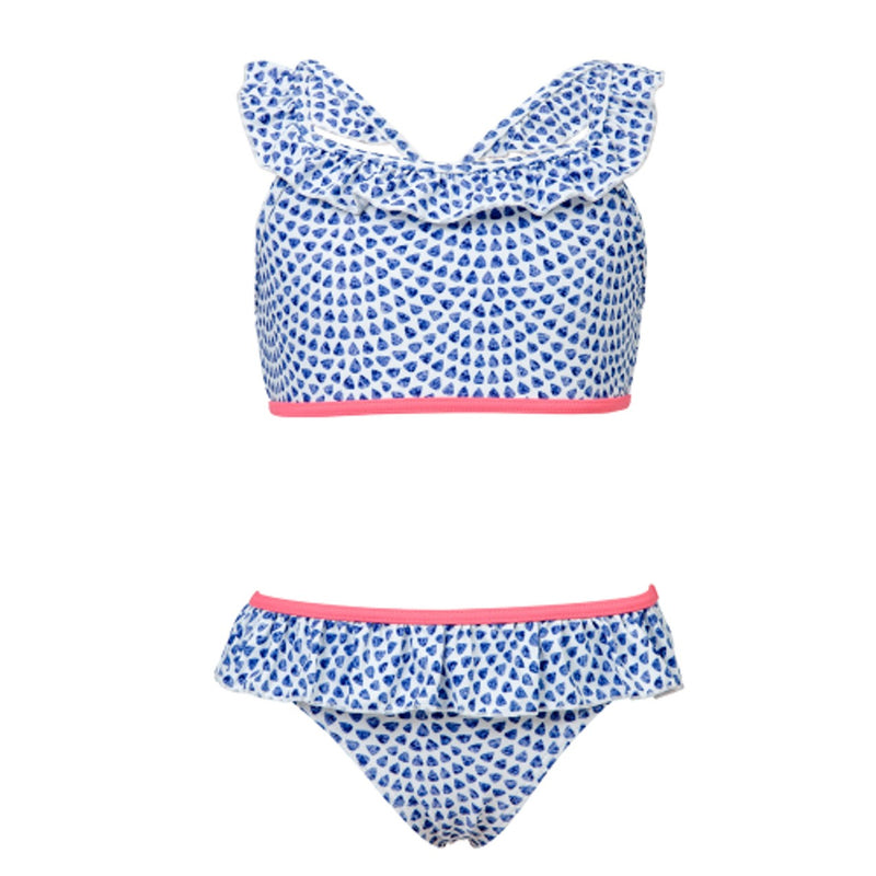 Snapper Rock - Girls Tear Drop Sports Bikini (Ruffle on Top 2-10 Yr Only)