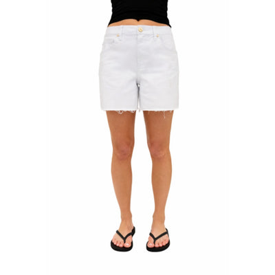 1822 Denim - Womens 5" Relaxed Short with Fray Hem