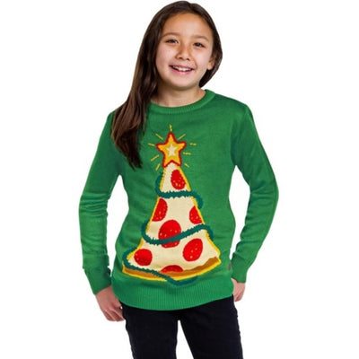 Tipsy Elves - Girls Boy's / Girl's Pizza Tree Sweater