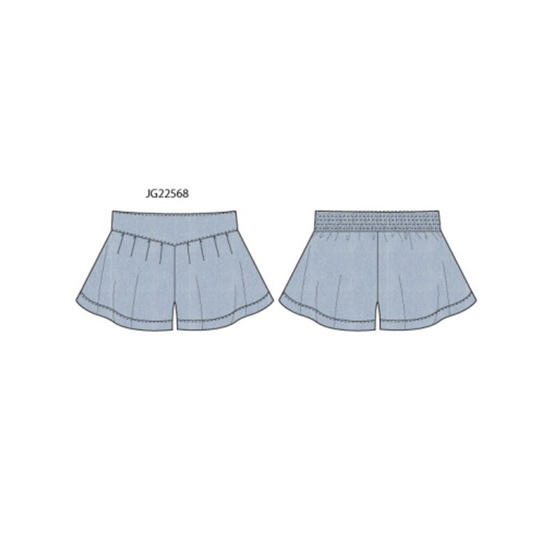 Janie and Jack - Girls D Chmbry Panel Short Sm2