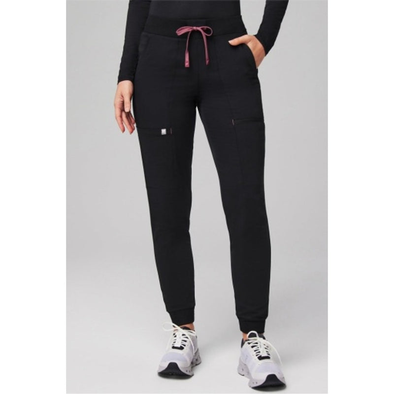 Fabletics - Womens on-Call Scrub Jogger - Black/Moonlight Mauve