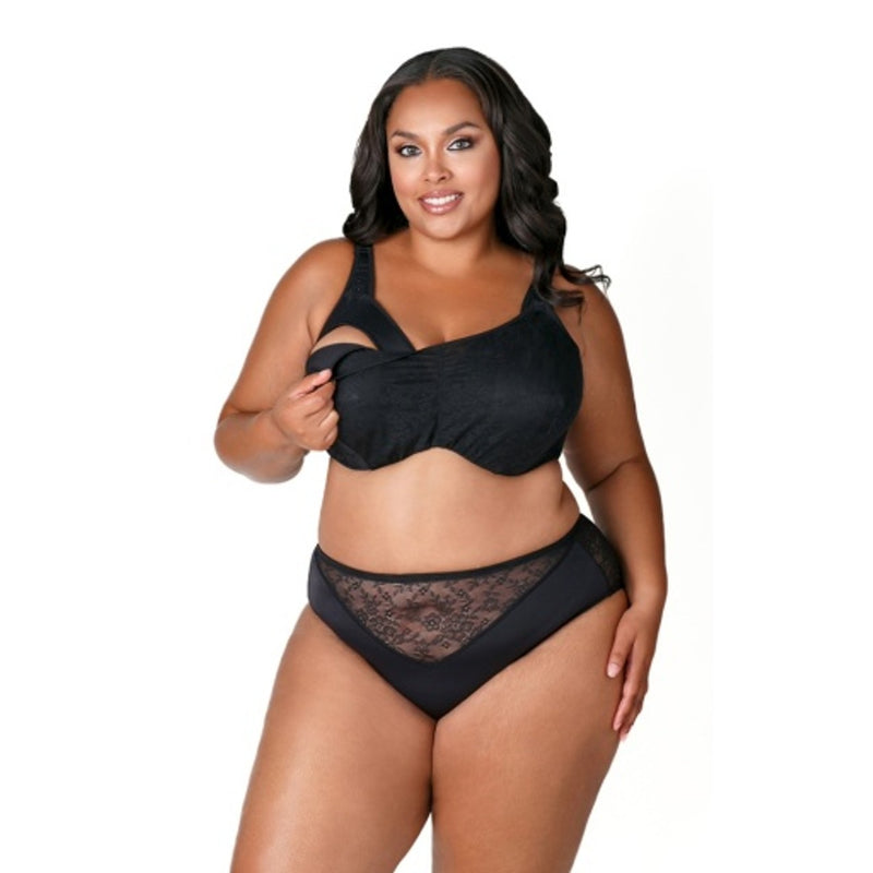 Elila - Womens Simplex, Cotton & Lace Cami Nursing Underwire