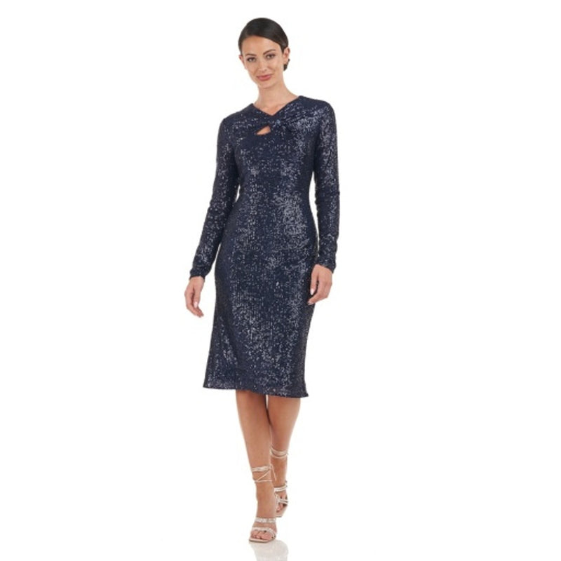 JS Collections - Womens Haven Twist Knee Length Dress