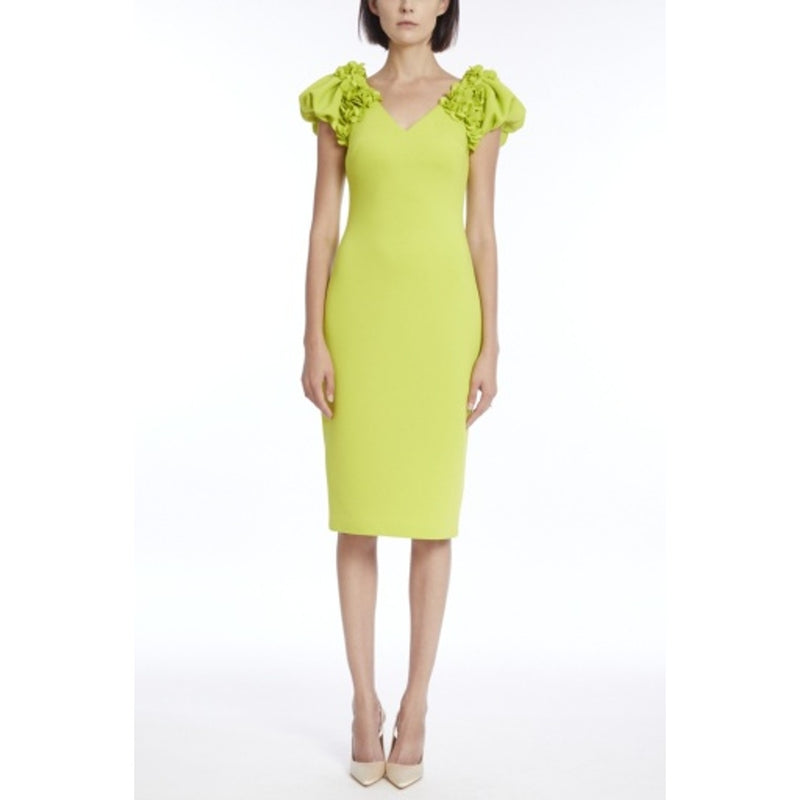 Badgley Mischka - Womens Floral Puff Slv