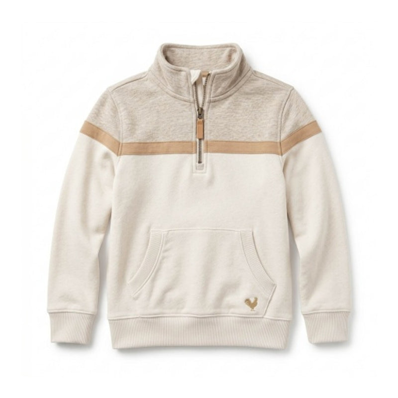 Hope & Henry - Boys Organic French Terry Half-Zip