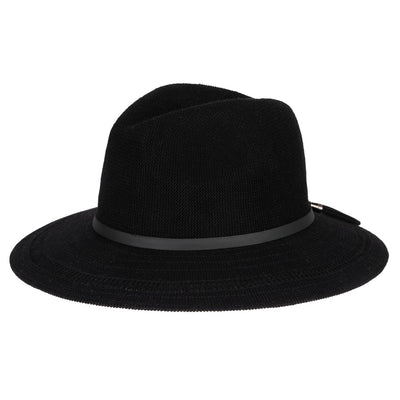 San Diego Hat Company - Parq Knit Fedora with Faux Leather Band