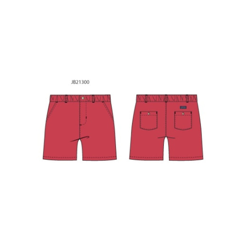 Janie and Jack - Boys with Es Red Stretch Twill Ewaist Short Sm0