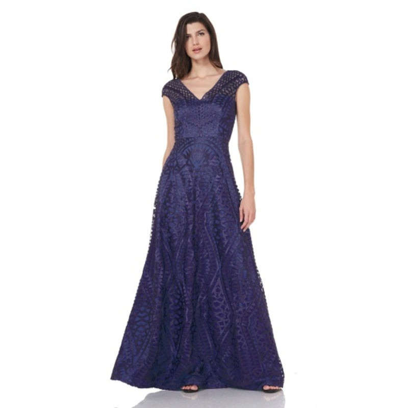 JS Collections - Womens Tessie V-Neck Dress