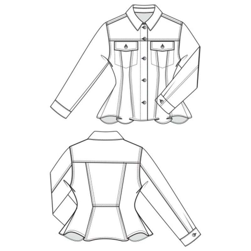 Liverpool Los Angeles - Womens Fit and Flare Trucker Jacket