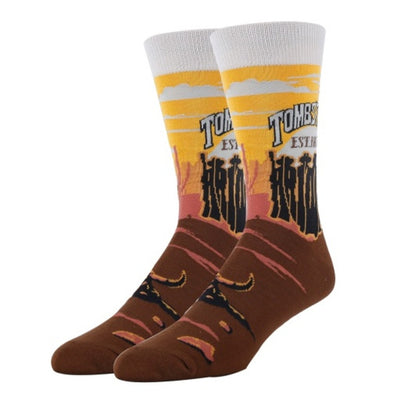 Oooh Yeah - Mens Tombstone-Mens Crew Socks