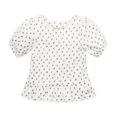 Hope & Henry - Girls Organic Knit Peplum Top