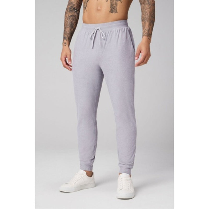 Fabletics - Mens the Cloud Jersey Jogger - Light Grey Heather