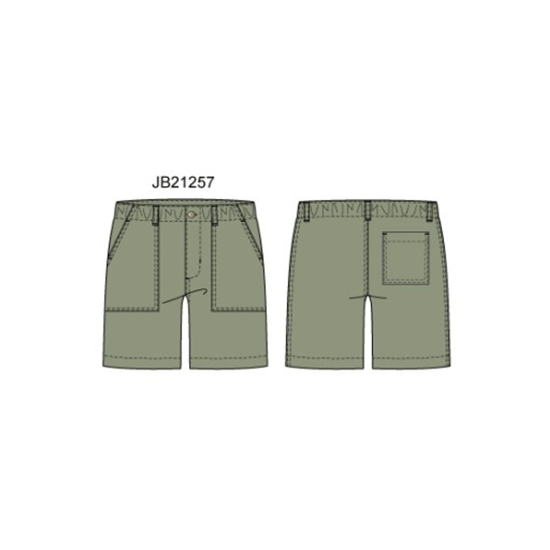 Janie and Jack - Boys with Es Olive Slub Canvas Ewaist Short Sm2