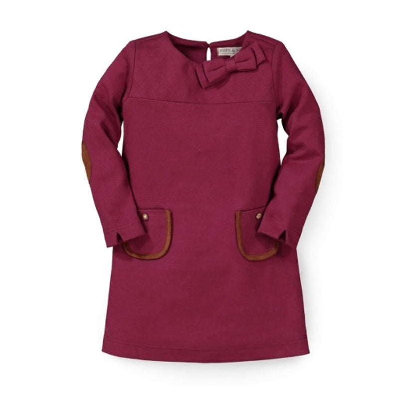 Hope & Henry - Girls Quilted Ponte Riding Dress