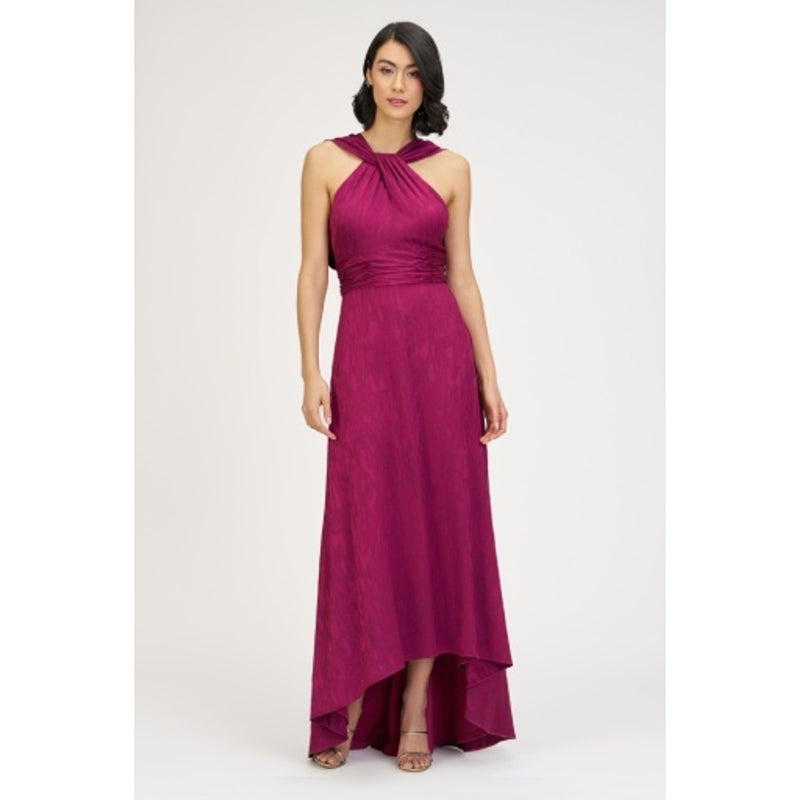 JS Collections - Womens Johanna Halter High Low Gown