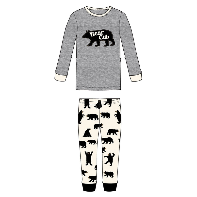 Little Blue House - Bear Cub Kids Pajama Set
