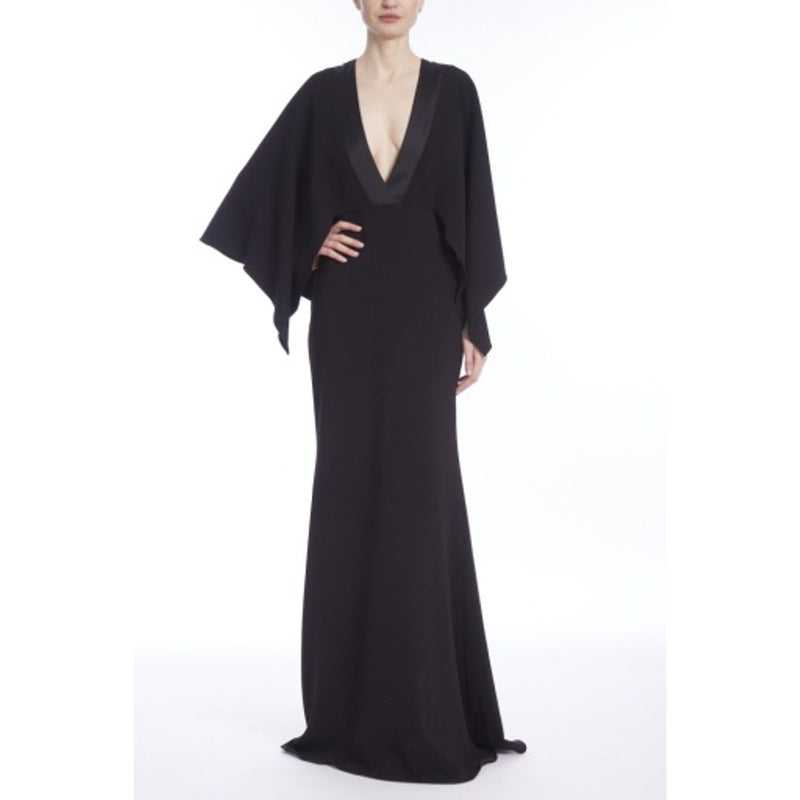 Badgley Mischka - Womens V Nk Satin Dtl