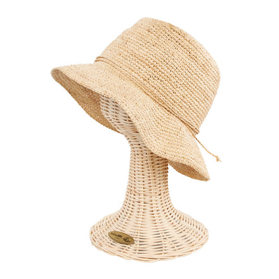 San Diego Hat Company - Womens Crochet Raffia Bucket
