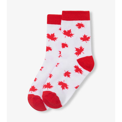 Little Blue House - Maple Leafs Kids Crew Socks