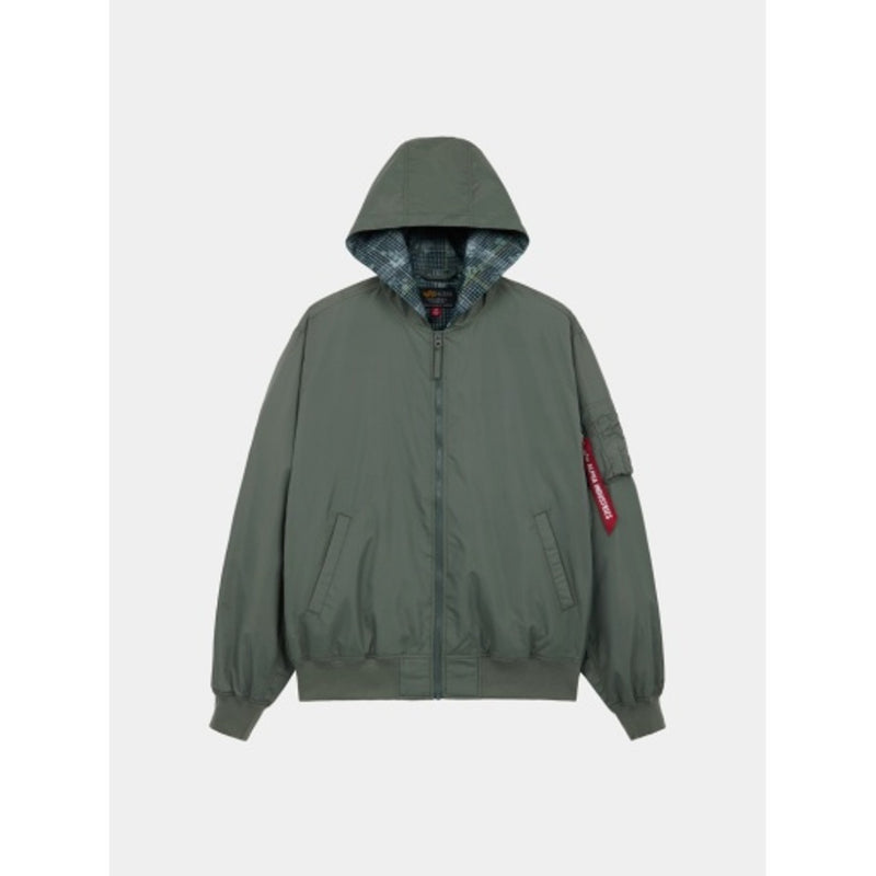 Alpha Industries - Mens L-2b Hooded Relaxed Flight Jacket (Hunter Nv)