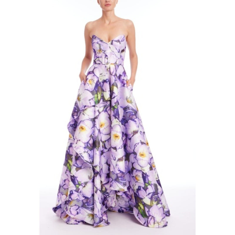 Badgley Mischka - Womens Fold Skirt Ballgown