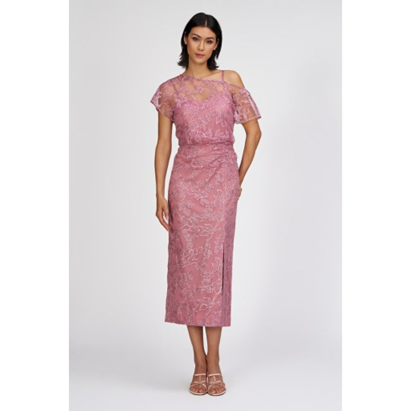 JS Collections - Womens Norah Tea Length Cocktail