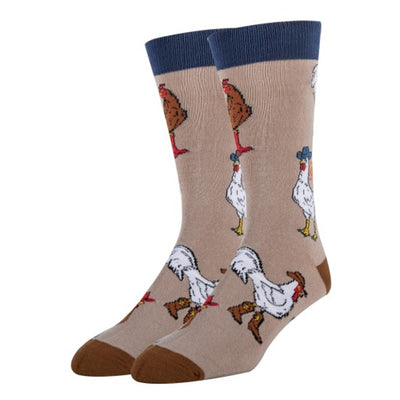 Oooh Yeah - Mens What the Cluck-Mens Crew Socks