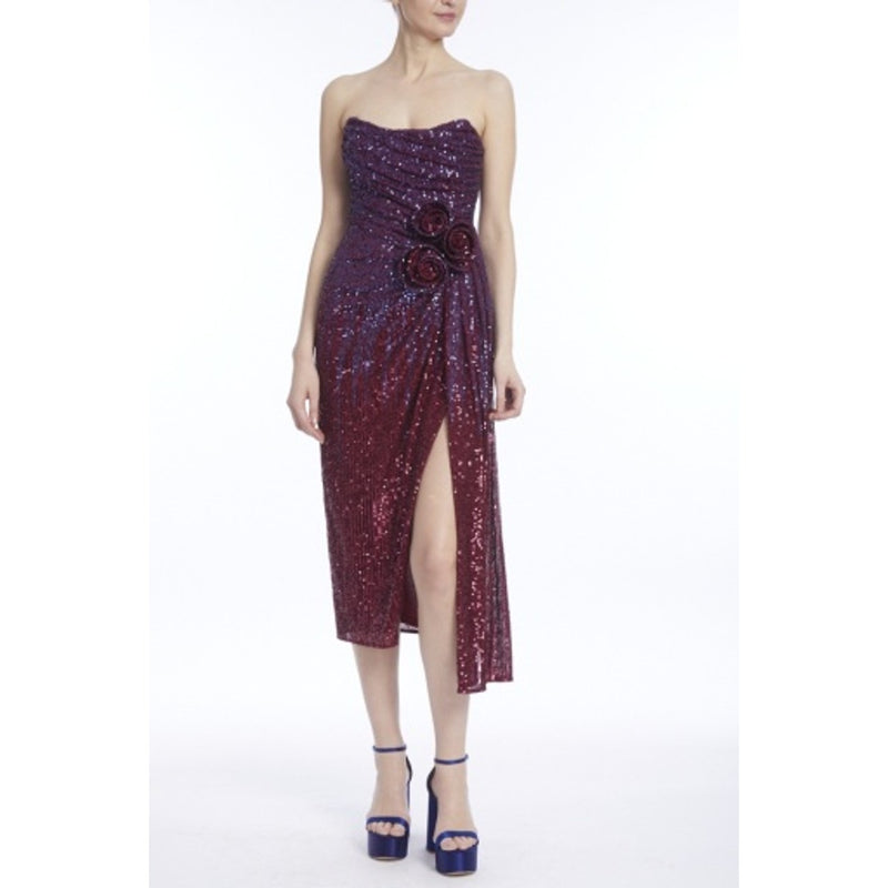 Badgley Mischka - Womens Rosette Side Waist