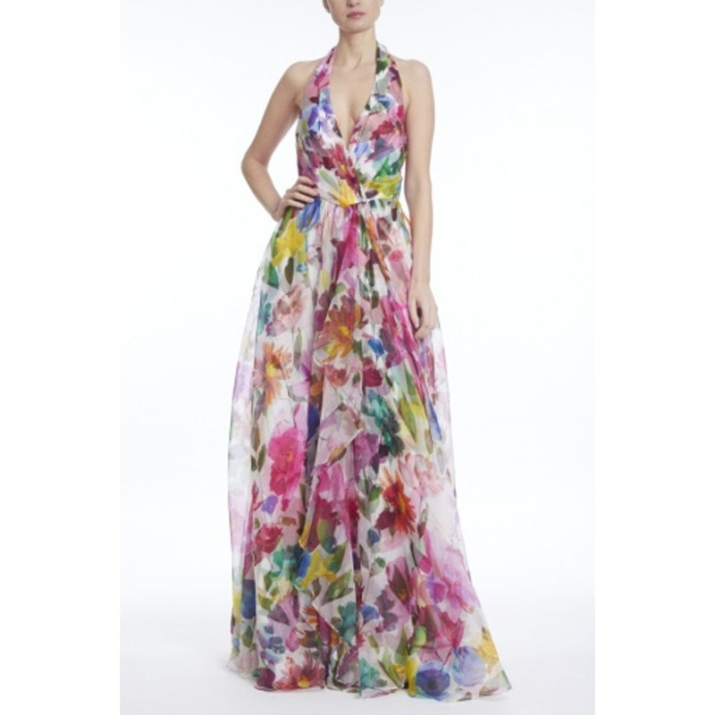 Badgley Mischka - Womens Print Halter