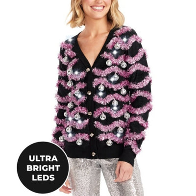 Tipsy Elves - Womens Deck the Disco Balls Ugly Christmas Sweater
